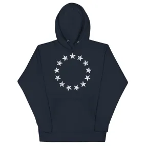 13 Stars Vintage Betsy Ross Revolution Unisex Hoodie