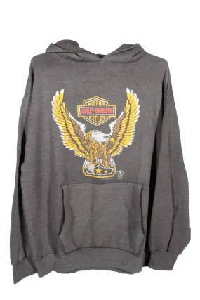 1980's Harley Davidson 3D Emblem Hoodie