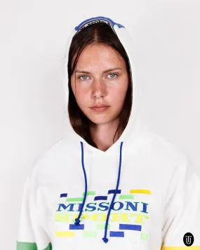 1990s Missoni Sport White Hoodie M