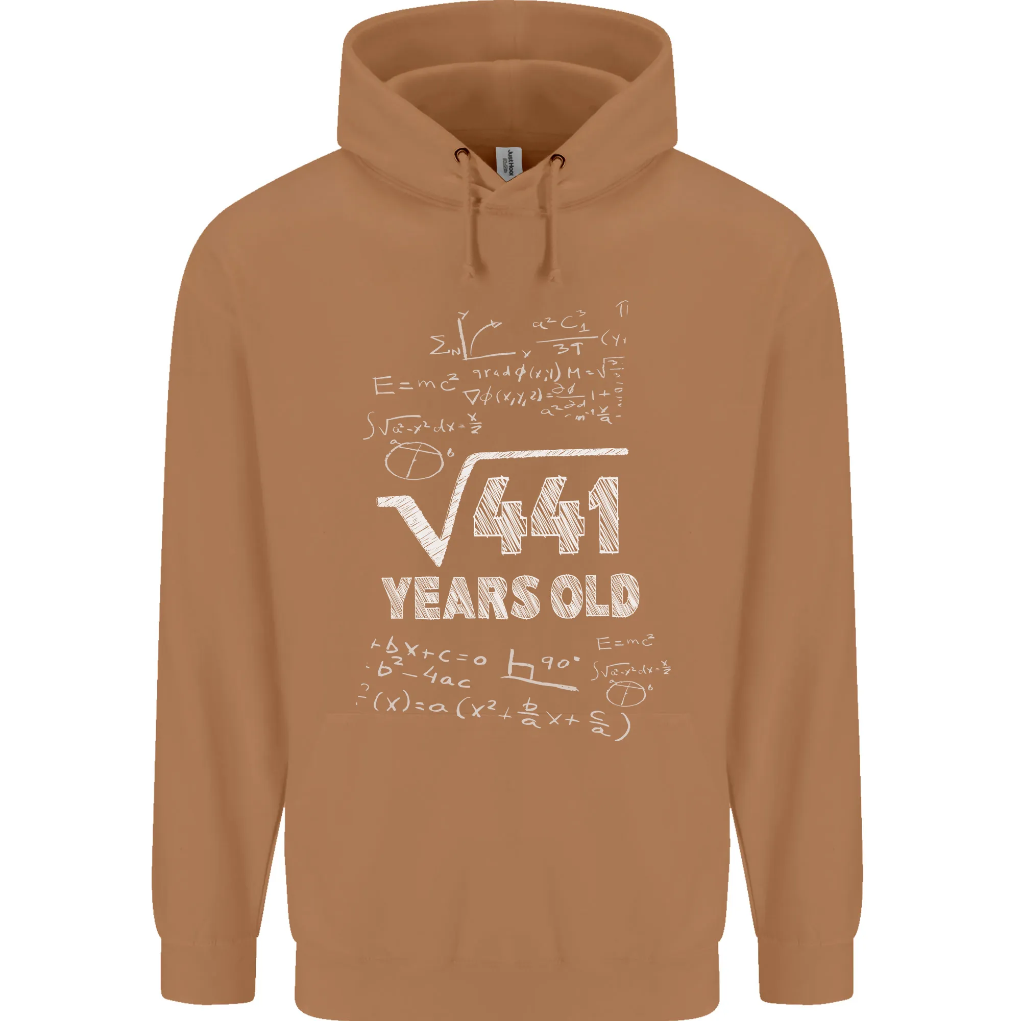 21st Birthday 21 Year Old Geek Funny Maths Mens 80% Cotton Hoodie