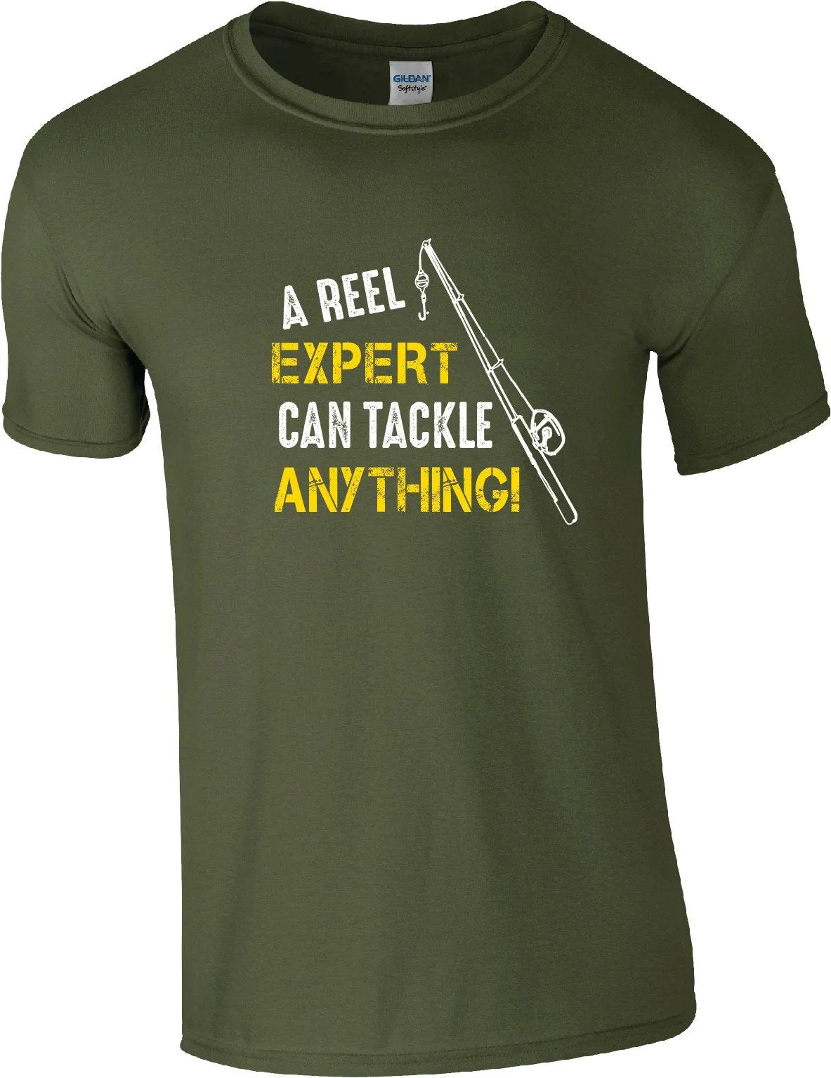 A Reel Expert Can Tackle Anything Fishing Humour T-Shirt