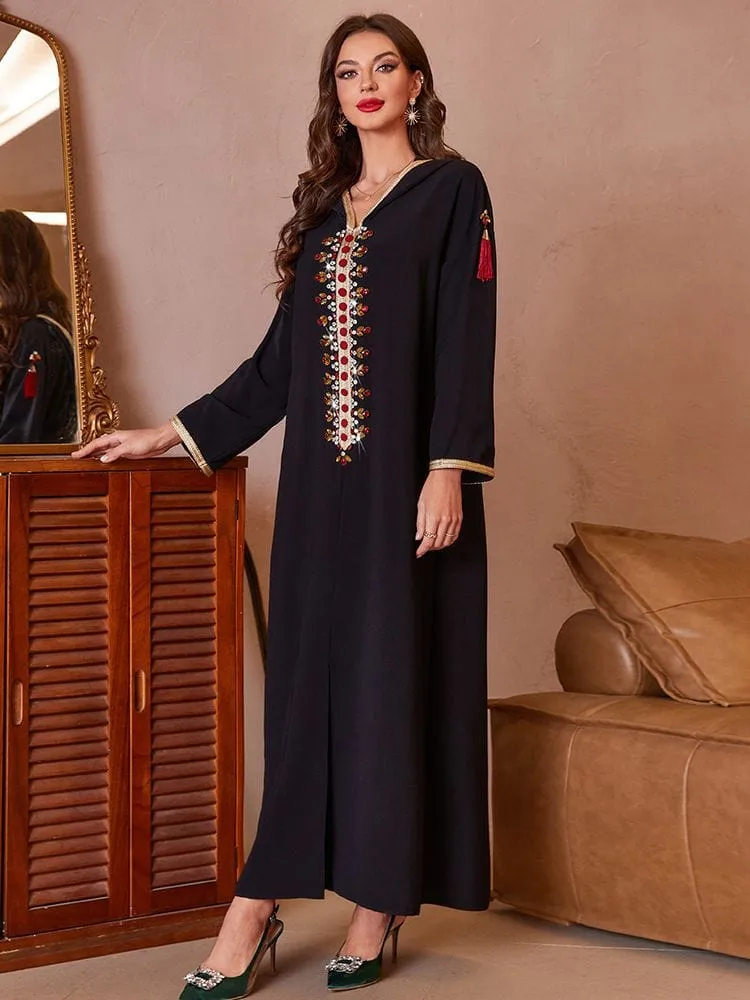 Aaliyah Long Sleeve Abaya Dress | Mandala