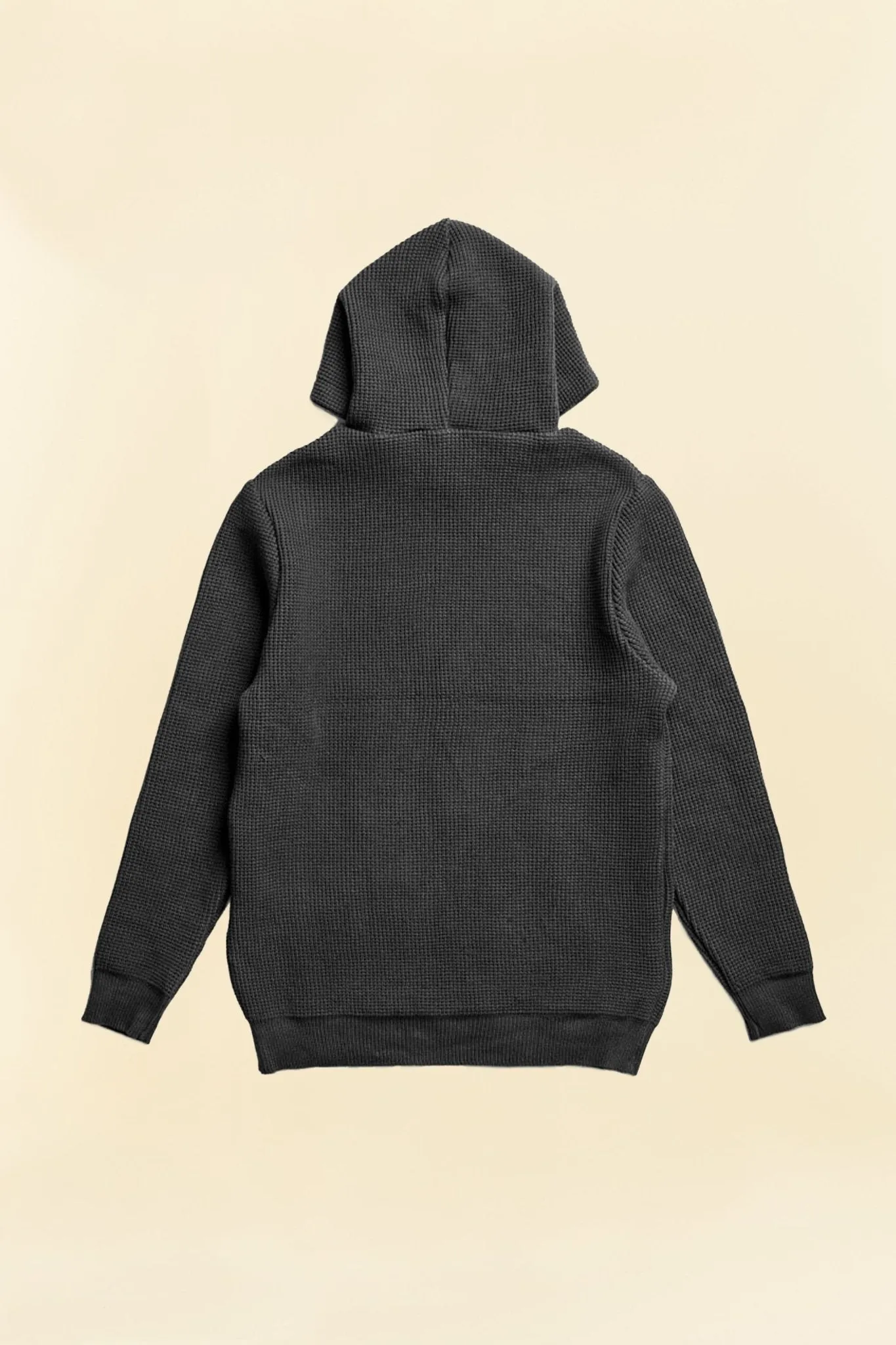 Addict Clothes ACVM Waffle Cotton Knit Hoodie - Black