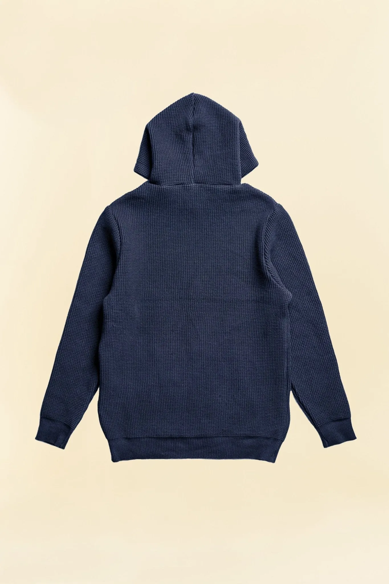 Addict Clothes ACVM Waffle Cotton Knit Hoodie  - Ink Blue