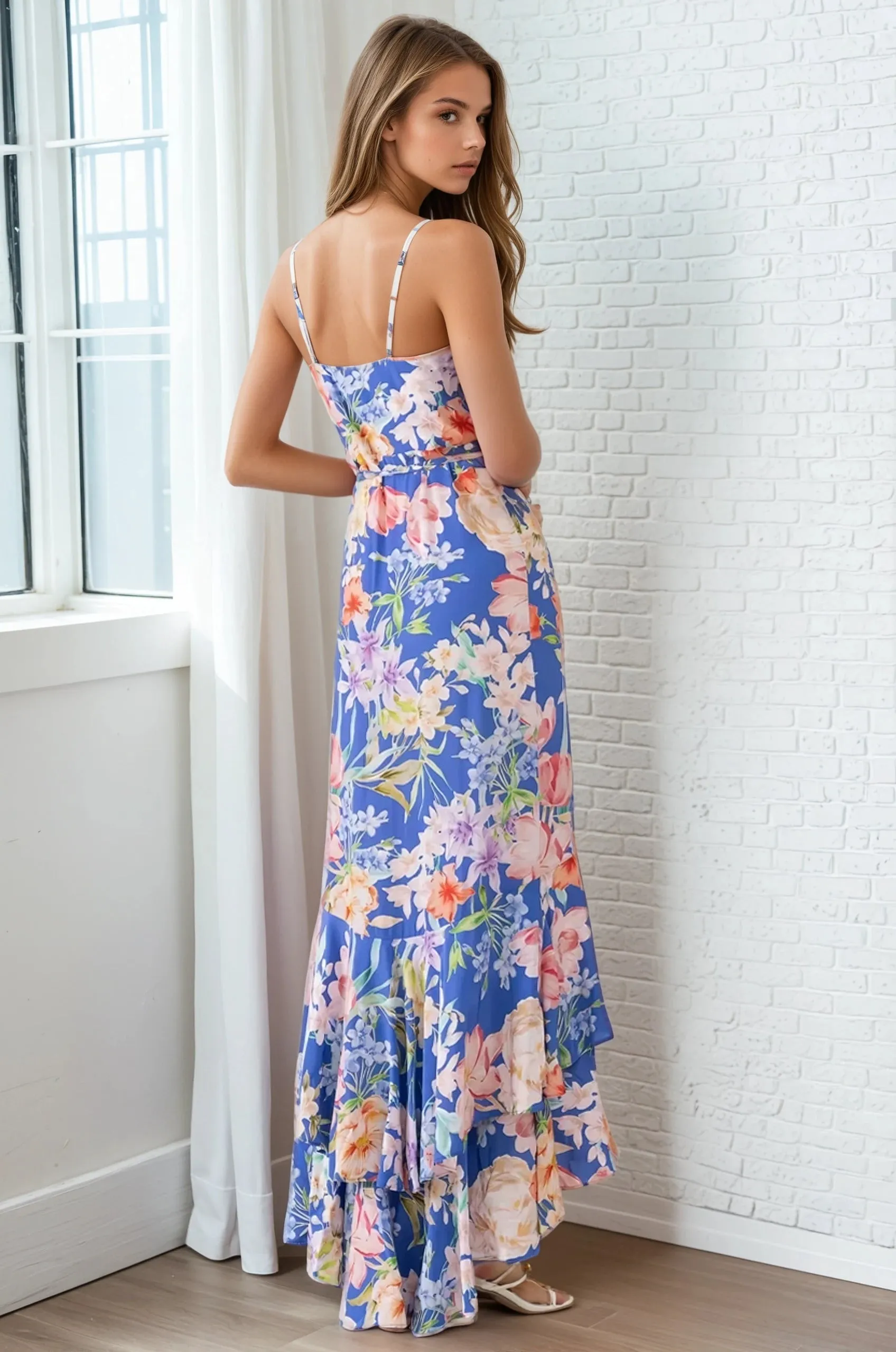 ADELA MAXI WRAP DRESS