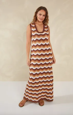 Amalfi Knit Dress, Tiramisu