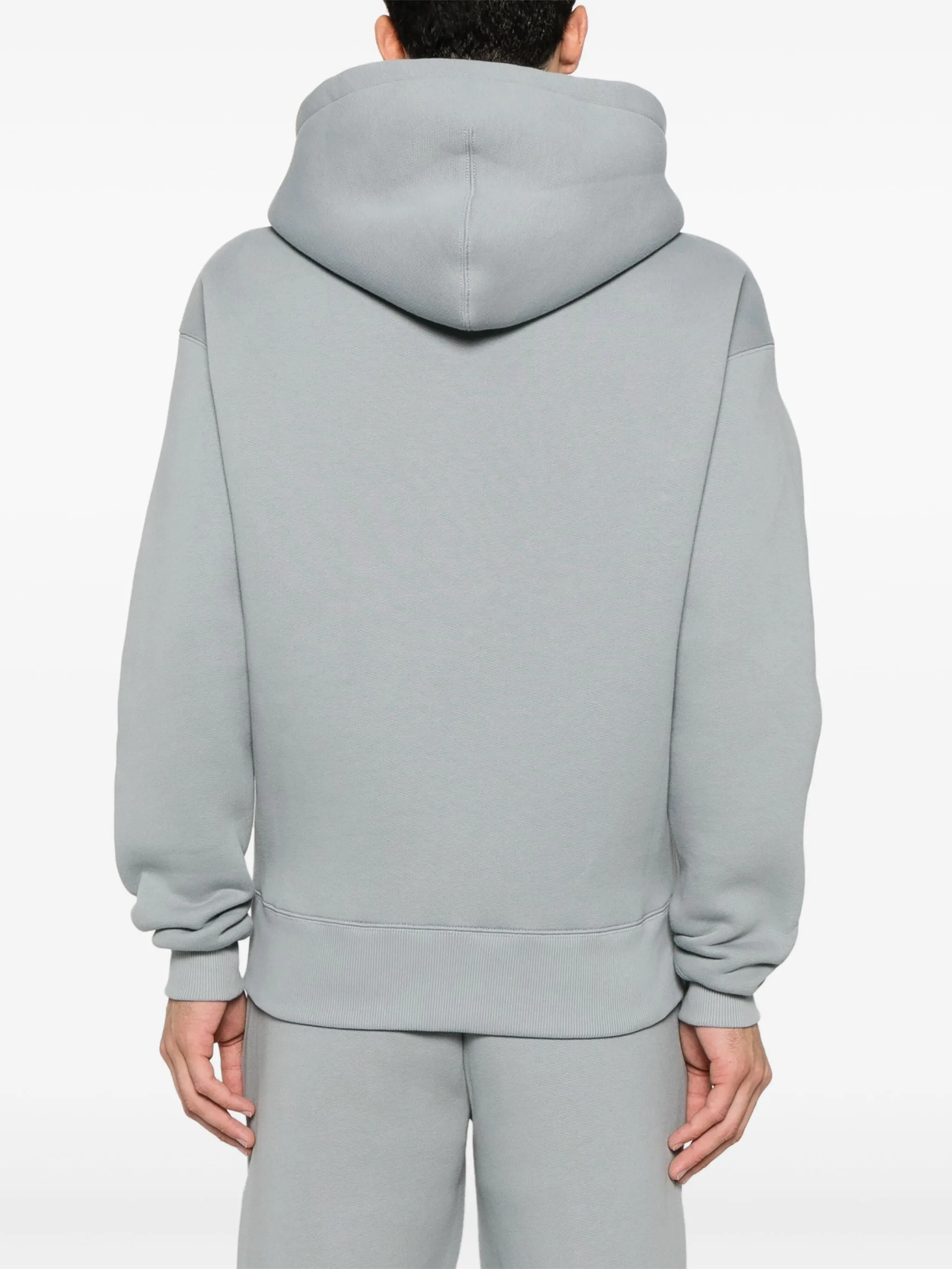 AMI - ADC Embossed Zip Hoodie Clay Blue