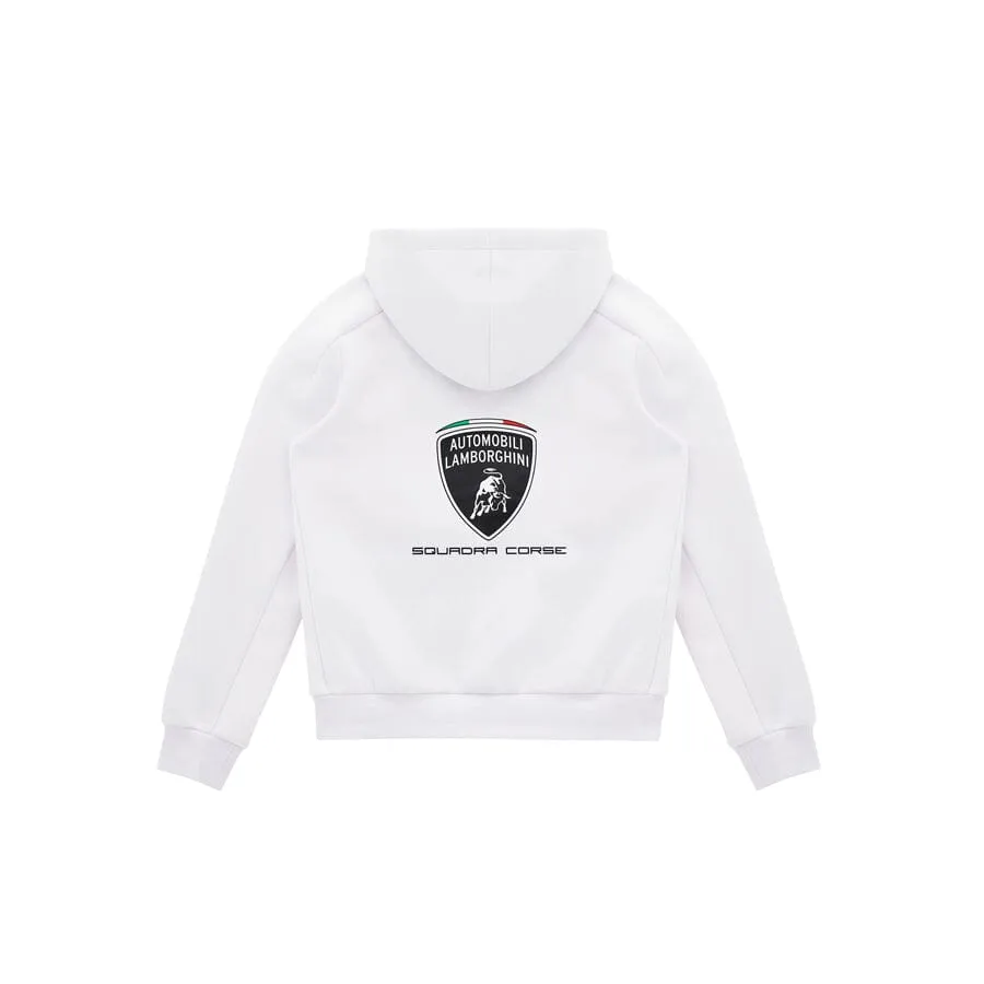 Automobili Lamborghini SC63 Hypercar Kids Full Zip Hoodie - Youth White