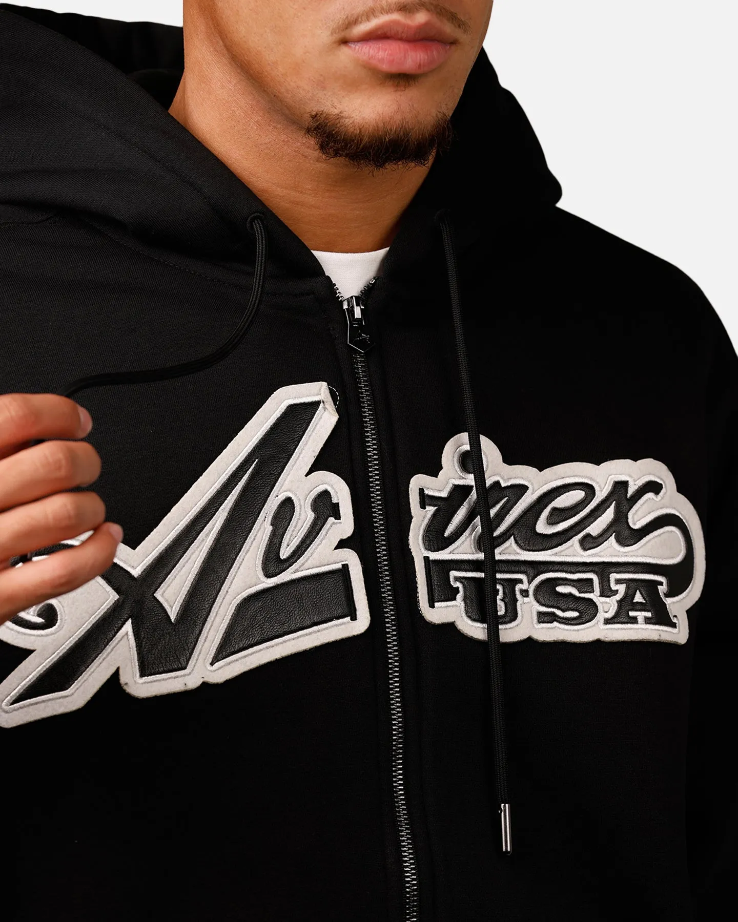 Avirex Script Full Zip Hoodie Black