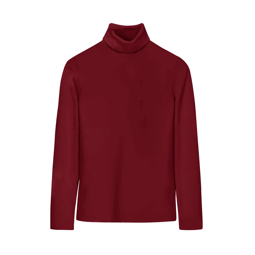 Basic Maroon Turtle/Mock Neck