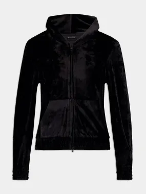 BB Paris Strass Zip-Up Hoodie Fitted