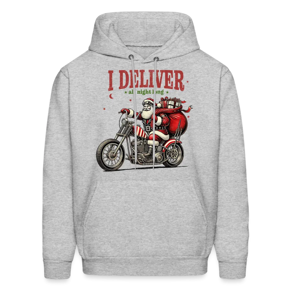 Biker Santa - I Deliver All Night Long (Naughty Christmas) Hoodie