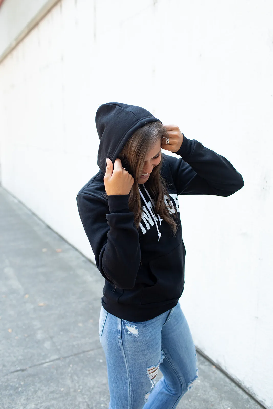 Black Vintage Graphic Hoodie (Unisex)