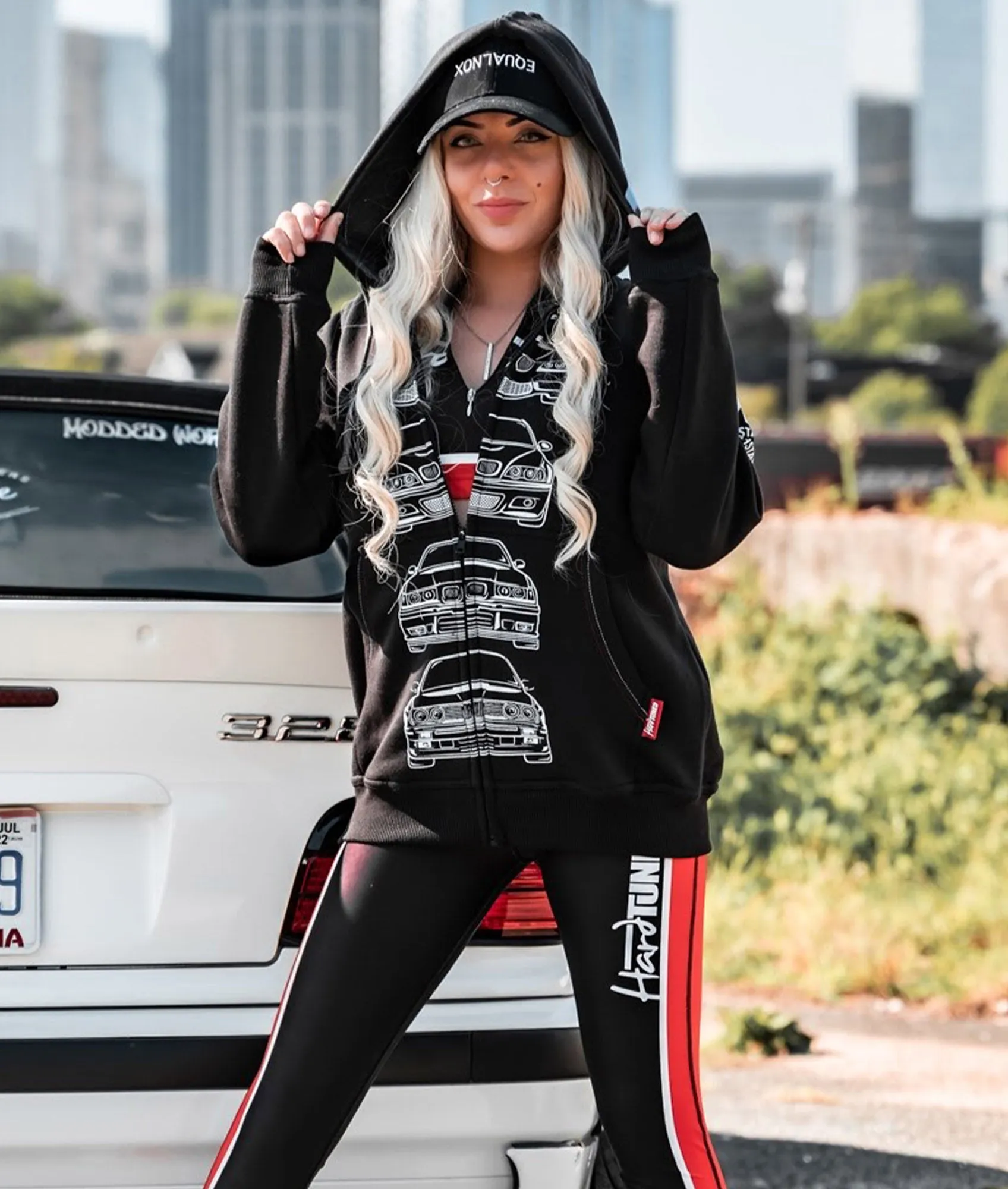 BMW M3 E92, E46, E36, E30 POWER Womens Hoodie