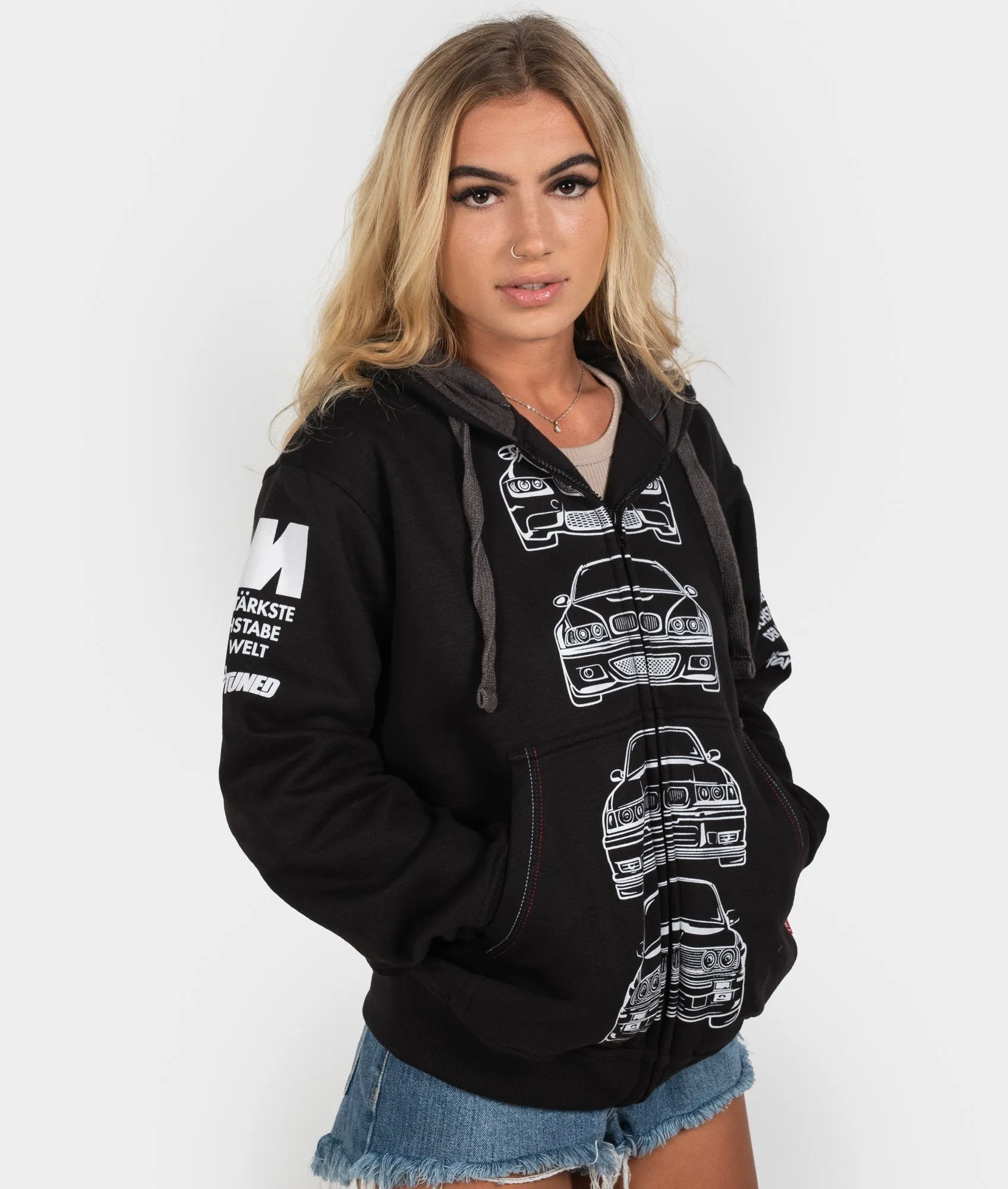 BMW M3 E92, E46, E36, E30 POWER Womens Hoodie