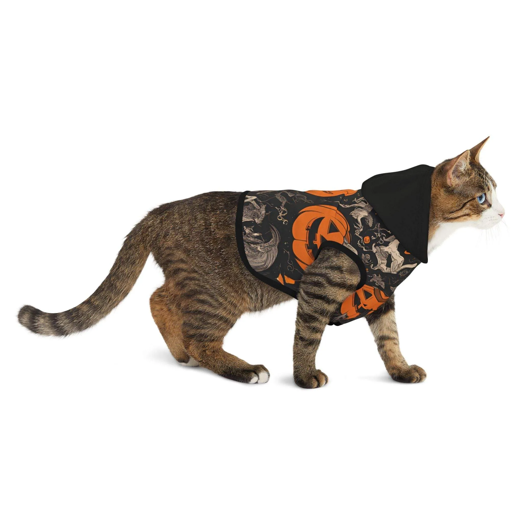 Boo! Halloween Black Pet Hoodie