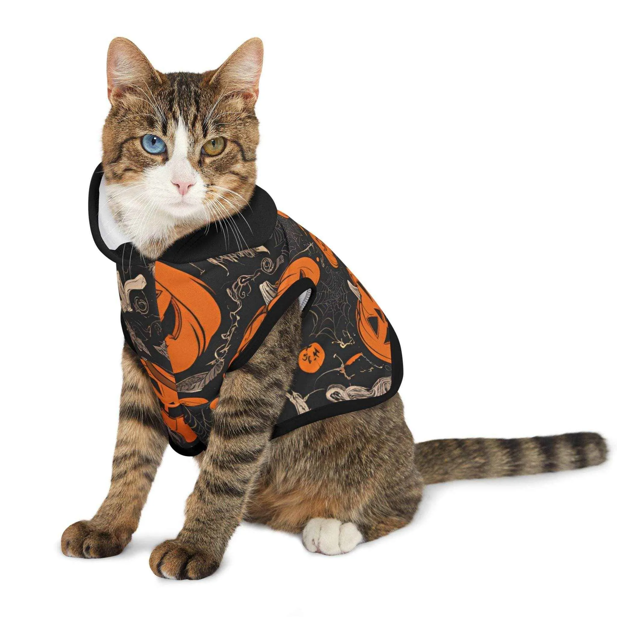 Boo! Halloween Black Pet Hoodie