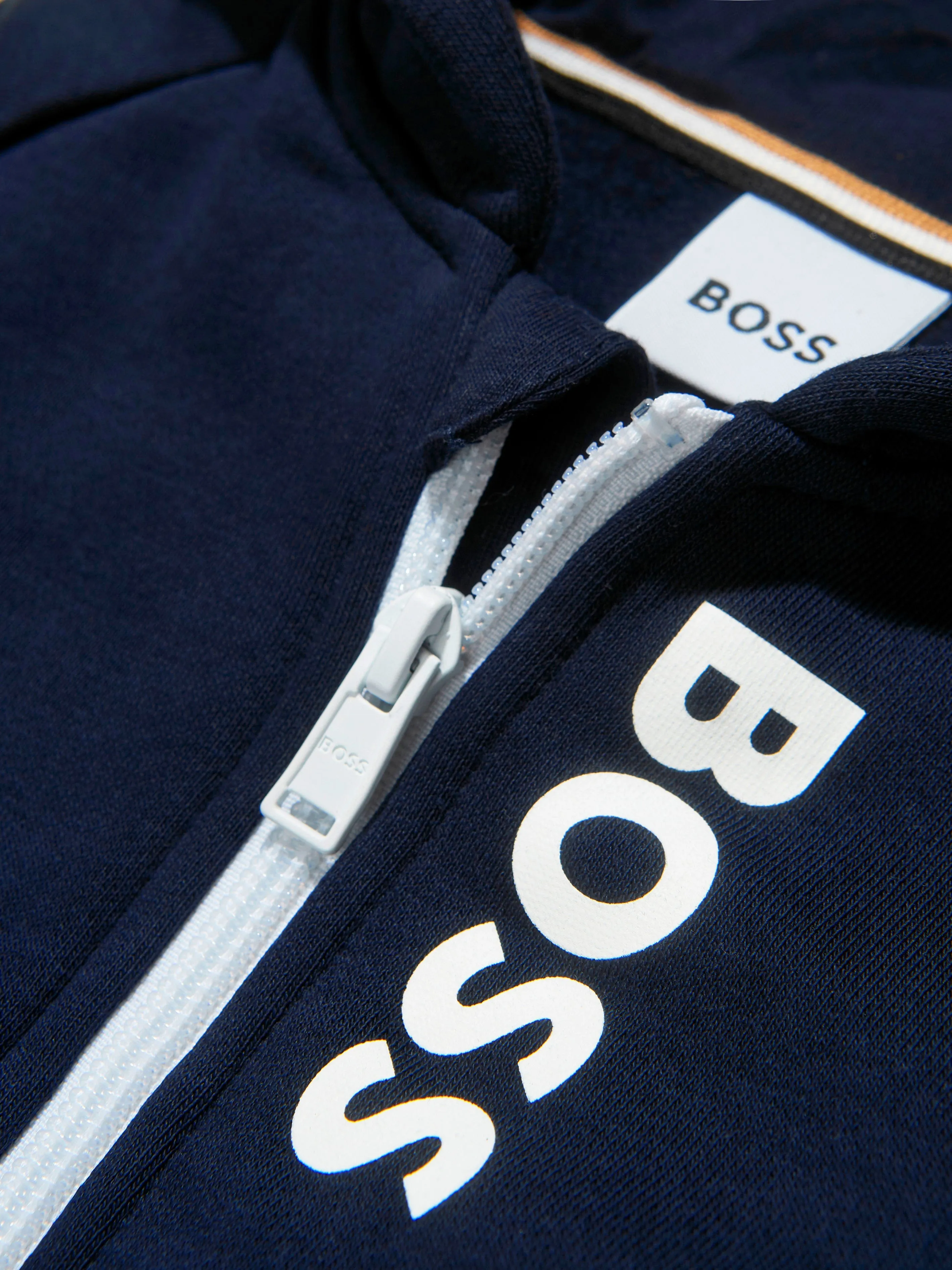 BOSS Baby Boys Logo Zip Up Top