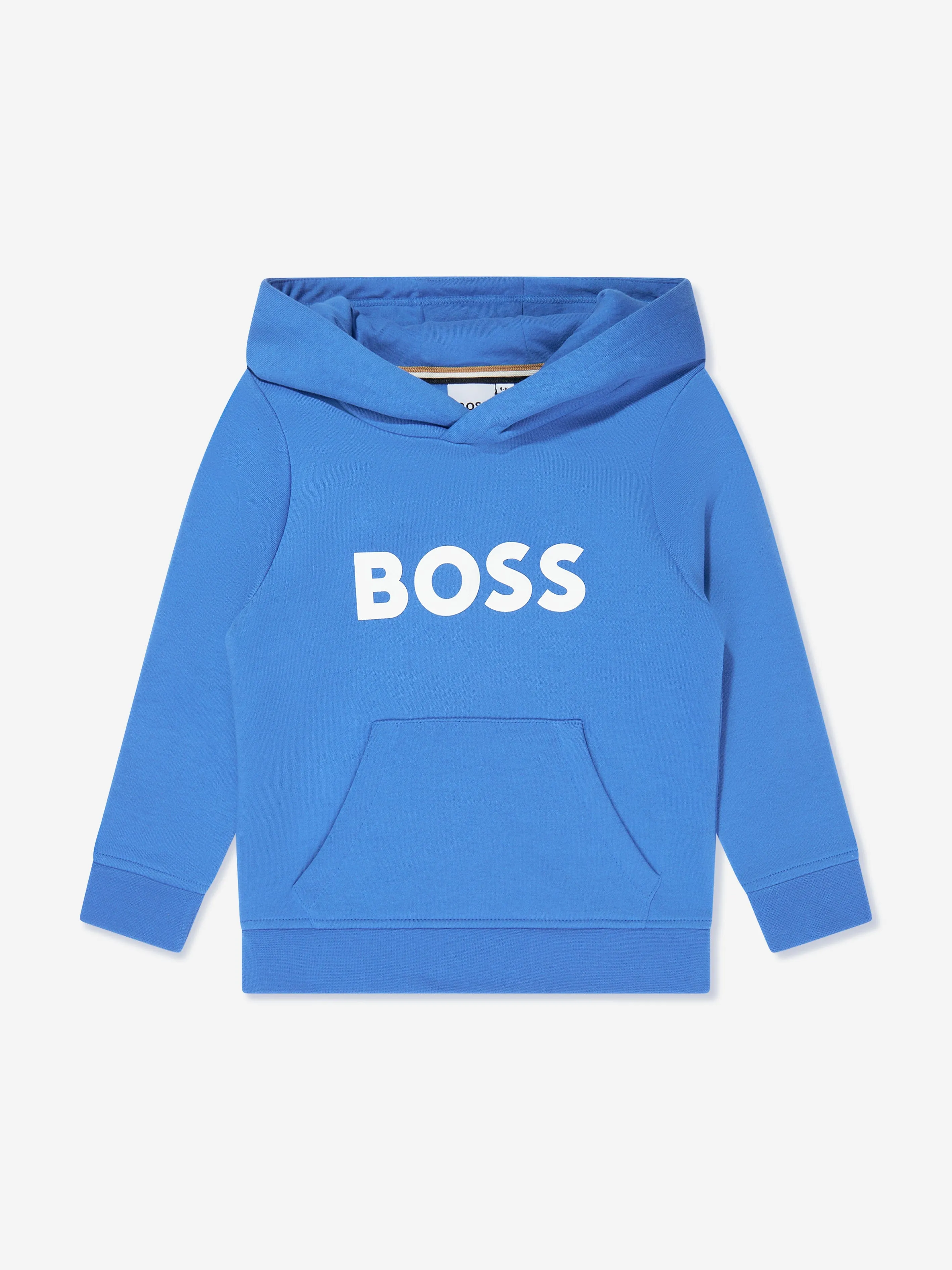 BOSS Boys Logo Hoodie in Blue