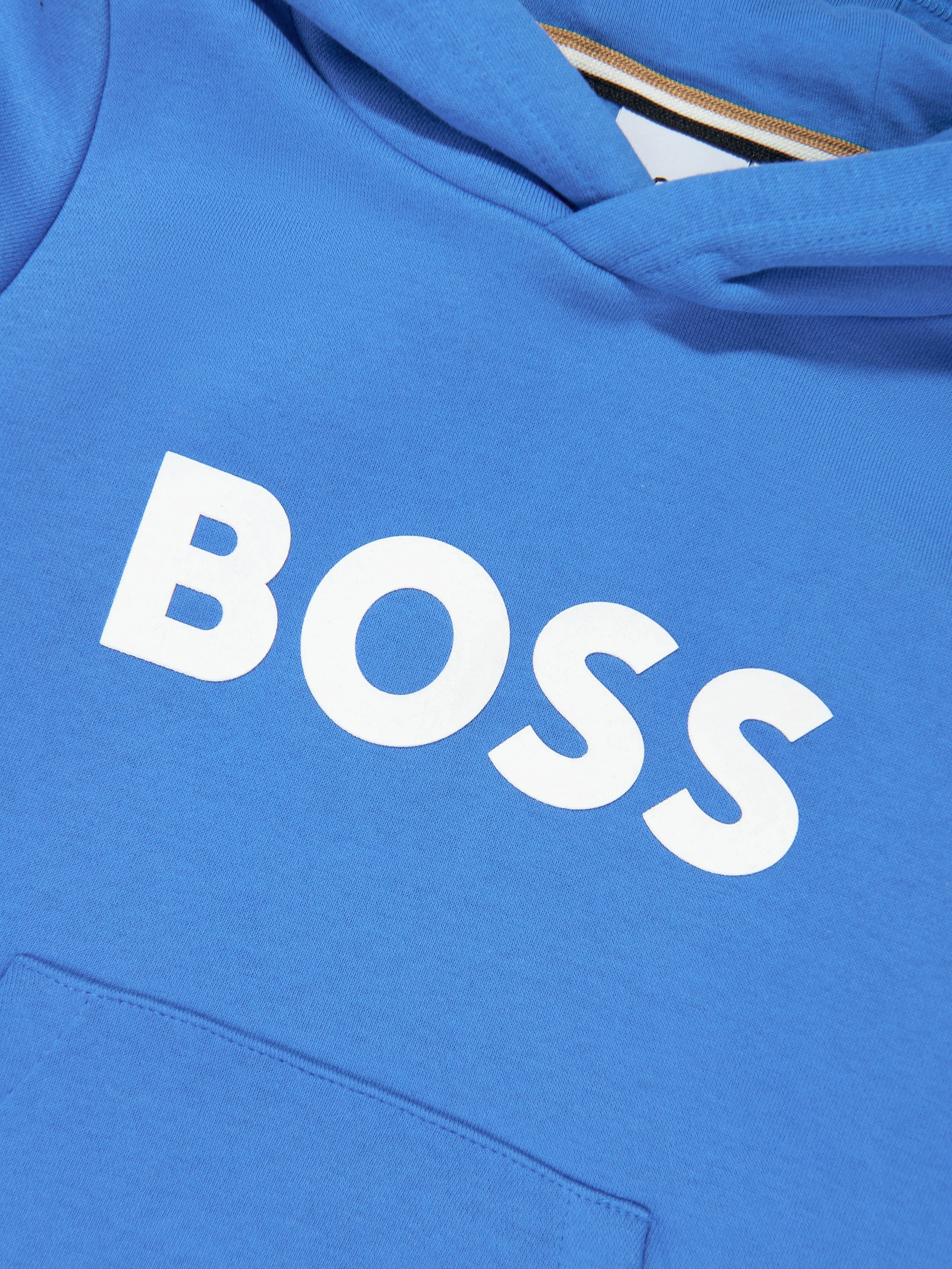 BOSS Boys Logo Hoodie in Blue