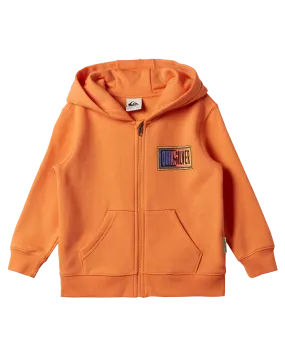 Boys Day Tripper Zip Hoodie in Tangerine