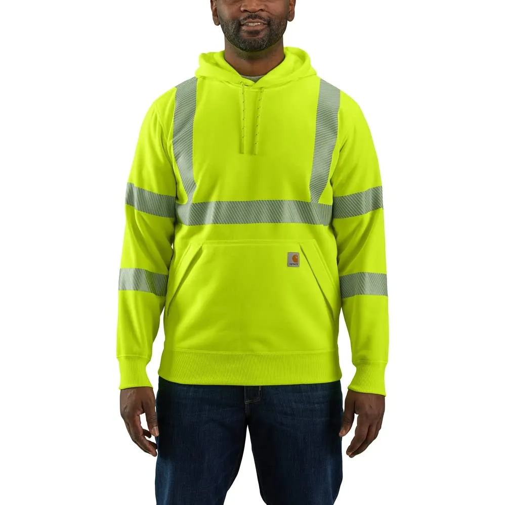 Carhartt 104987 Men's High Visibility Loose Fit Midweight Hooded Class 3 Hoodie