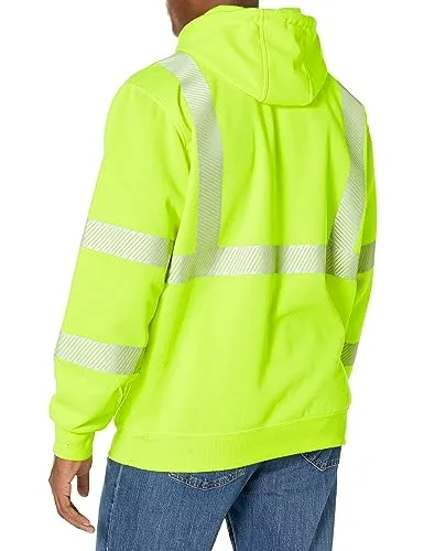 Carhartt 104987 Men's High Visibility Loose Fit Midweight Hooded Class 3 Hoodie