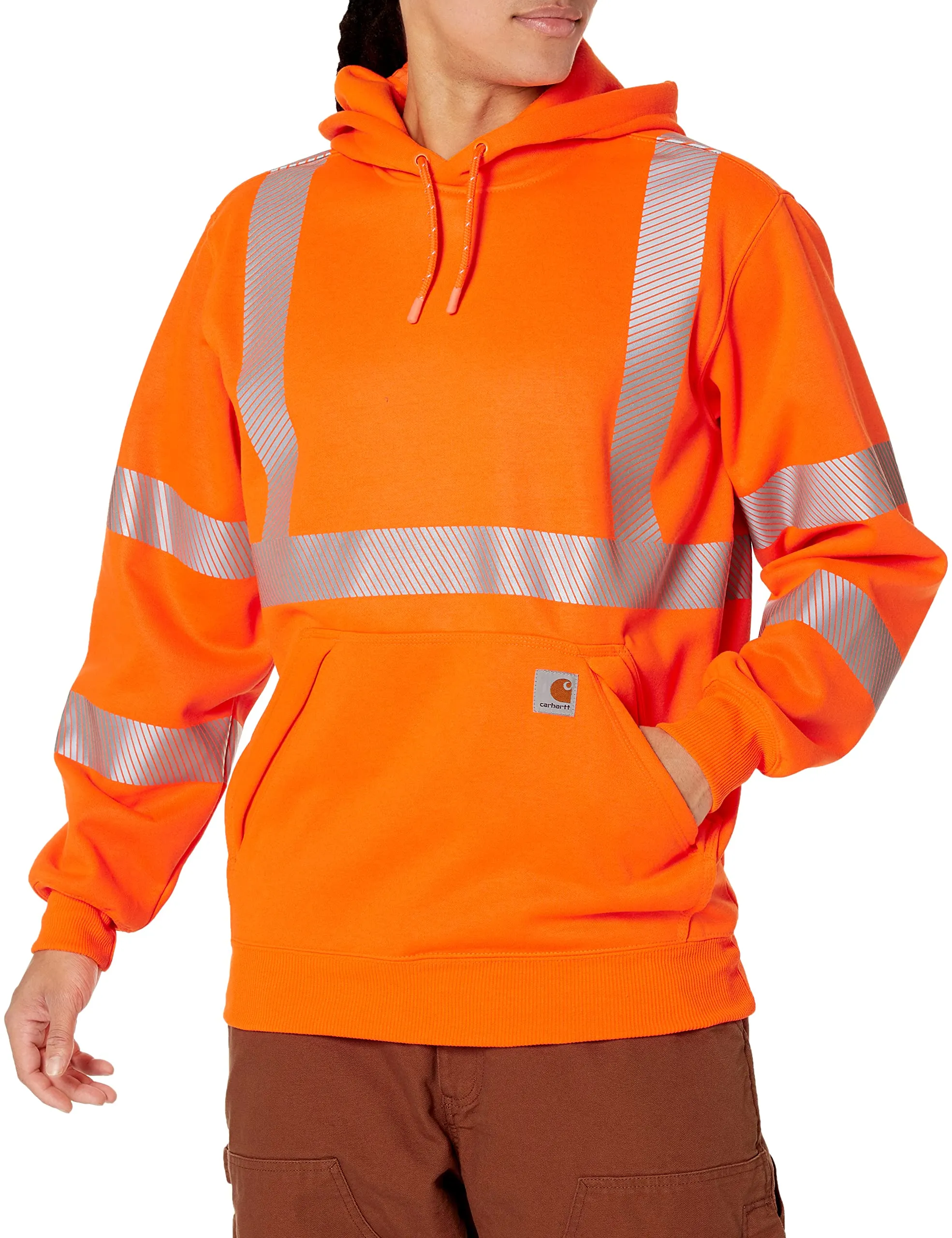 Carhartt 104987 Men's High Visibility Loose Fit Midweight Hooded Class 3 Hoodie