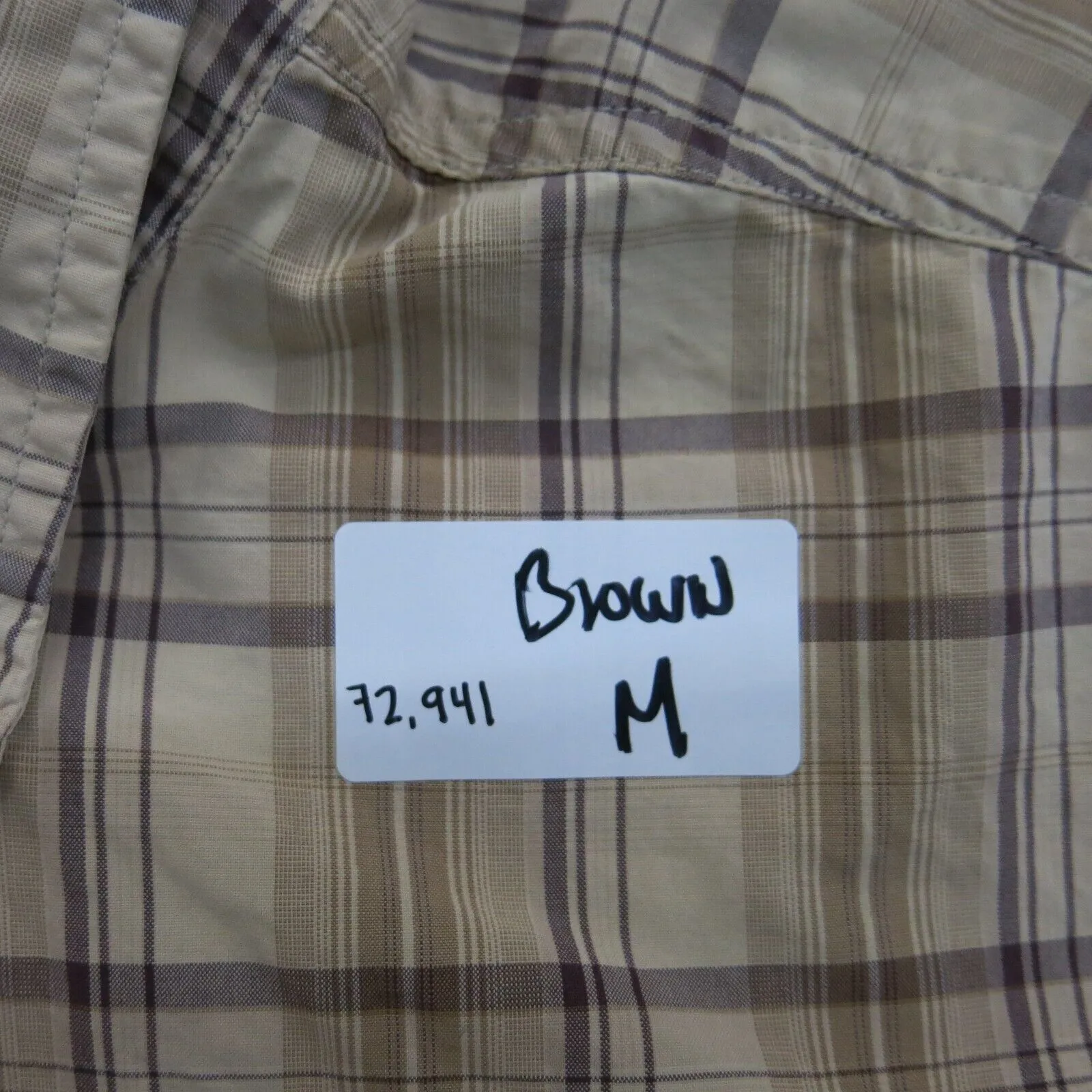 Carhartt Shirt Mens XL Brown 100% Cotton Plaid Workwear Button Down Long Sleeve