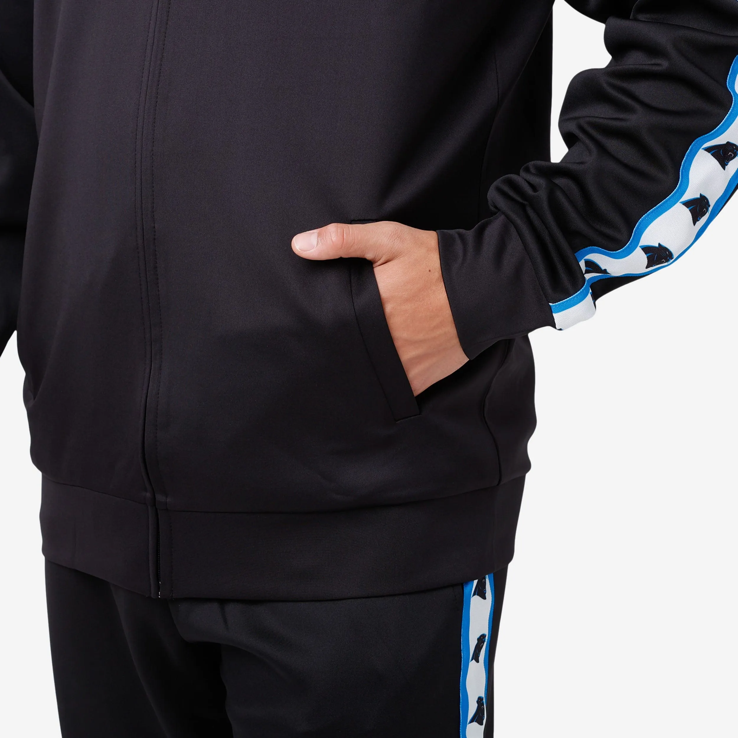 Carolina Panthers Stripe Logo Track Jacket