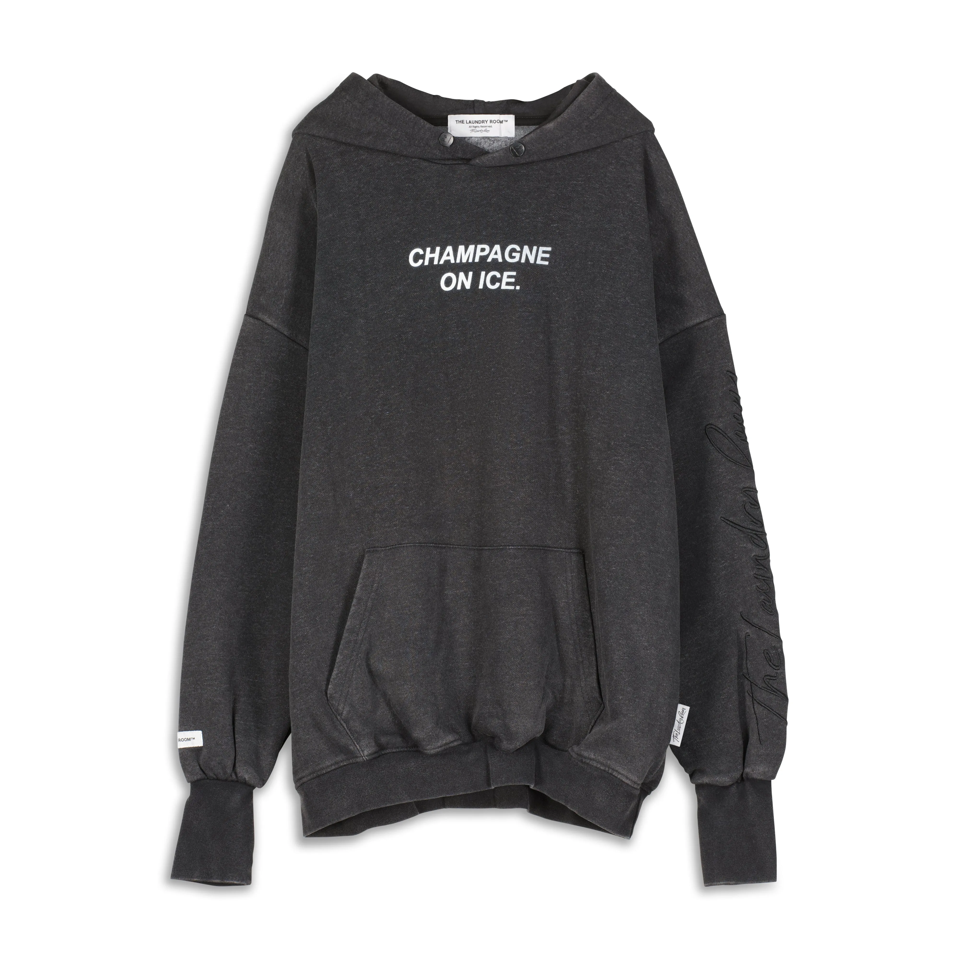 Champagne On Ice - Hideout Hoodie - Black Snow