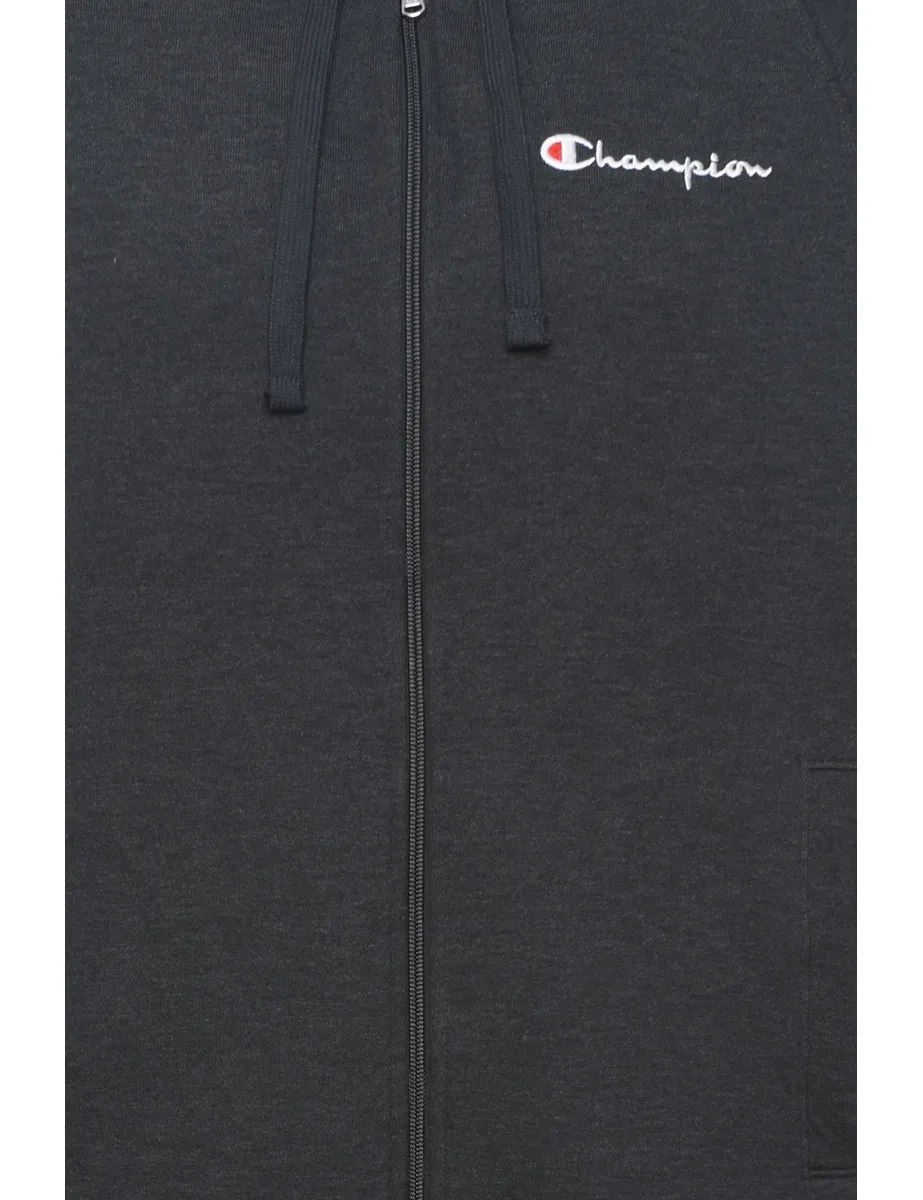 Champion Grey Hooded Sweatshirt - L