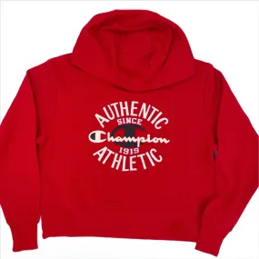 CHAMPION WOMEN'S AUTHENTIC GRAPHIC RED HOODIE