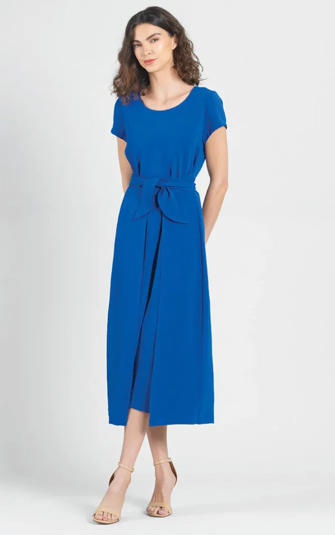 Cobalt Tie Wrap Dress