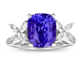 Color-Change Sapphire Ring, 4.83 Carats