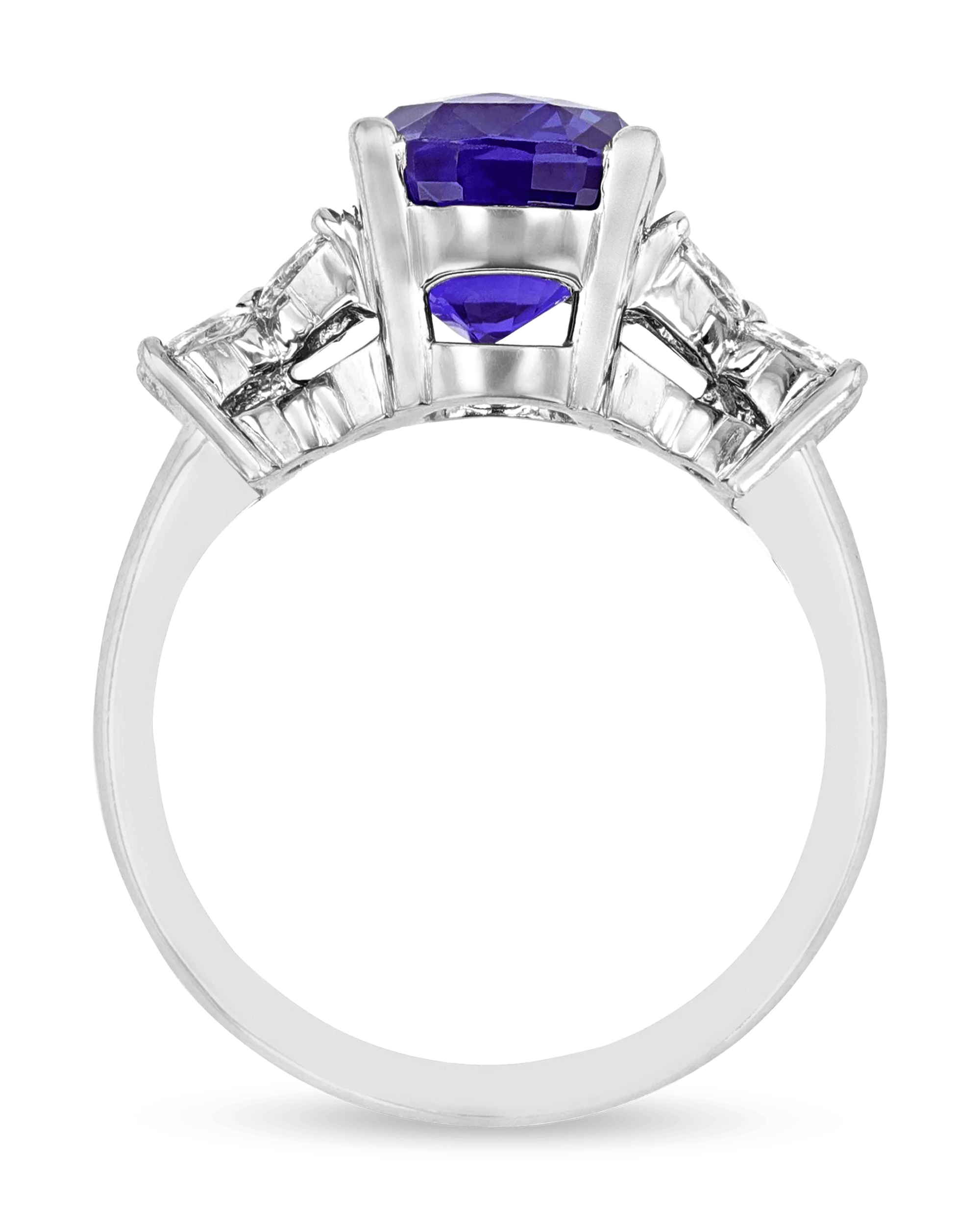 Color-Change Sapphire Ring, 4.83 Carats