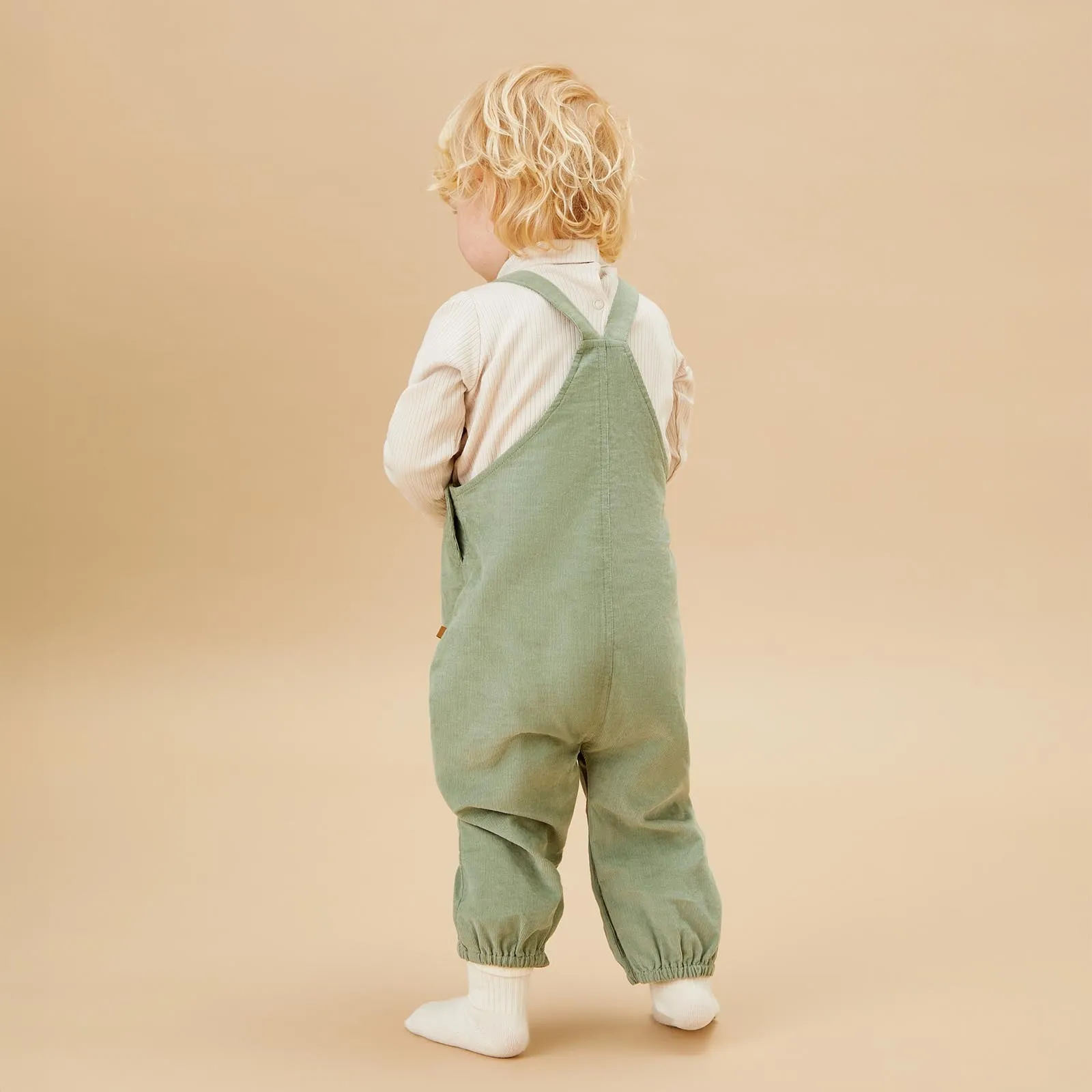 Corduroy Overalls & Bodysuit Outfit