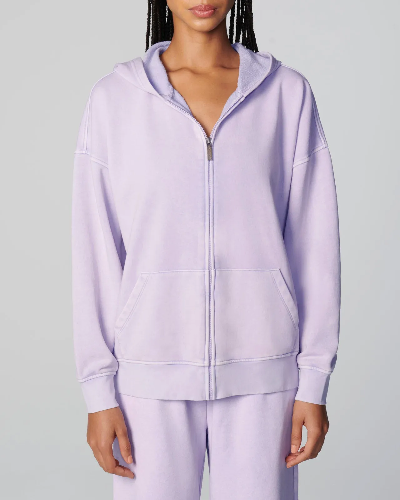 Cozy Crush Mineral Wash Oversized Zip Hoodie