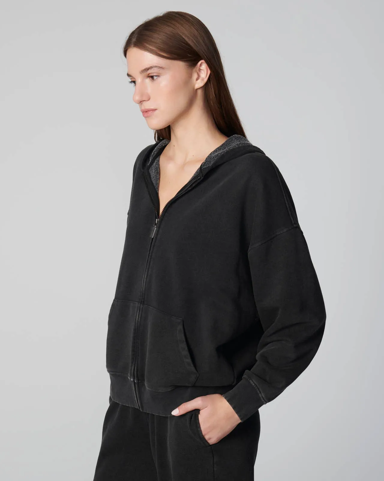 Cozy Crush Mineral Wash Oversized Zip Hoodie