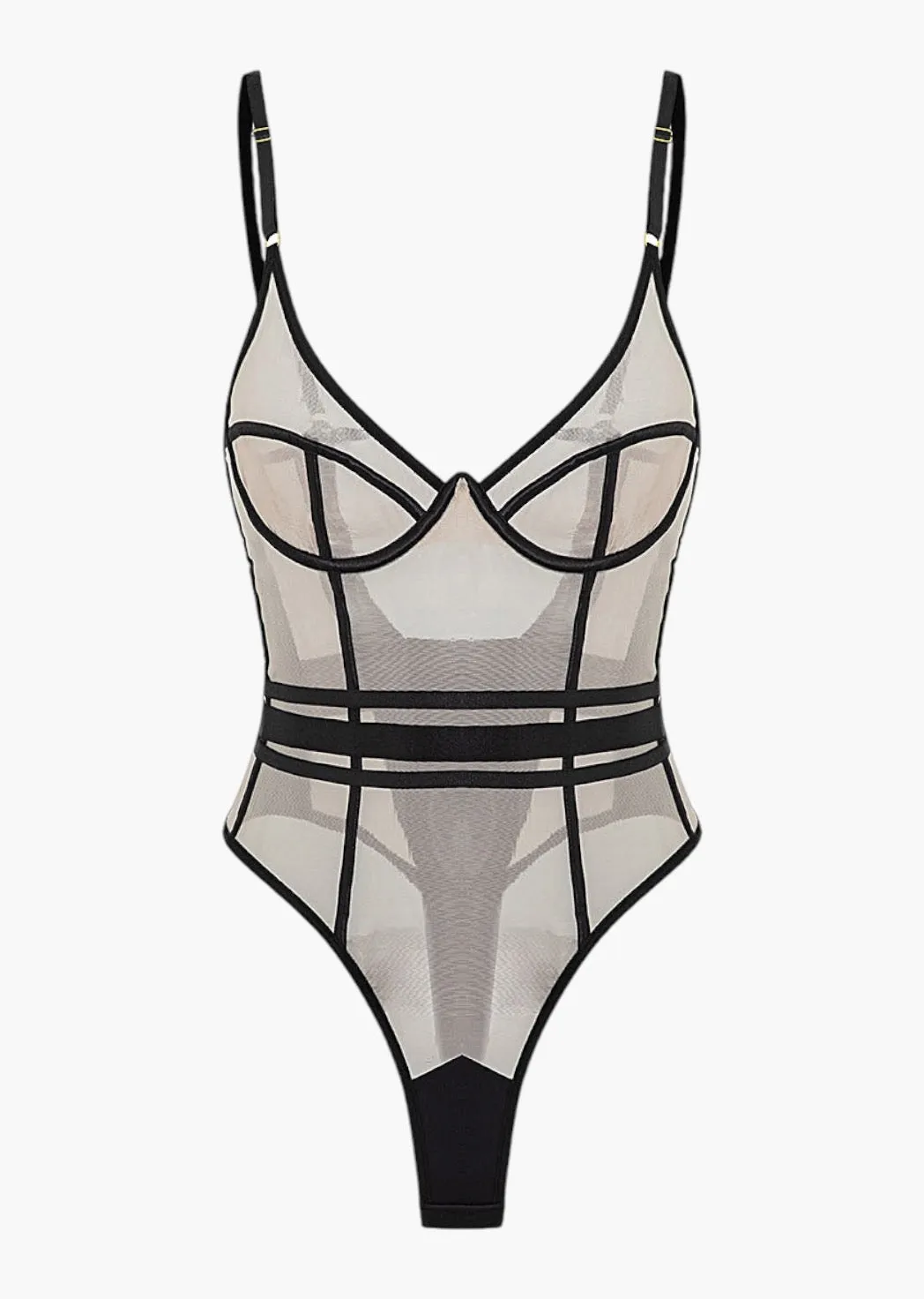 Dalena Mesh Sheer Bodysuit