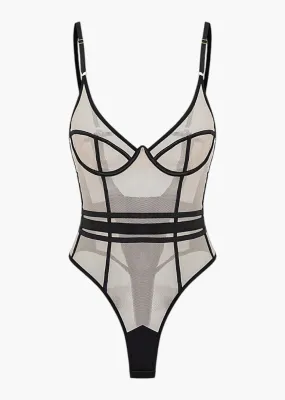 Dalena Mesh Sheer Bodysuit