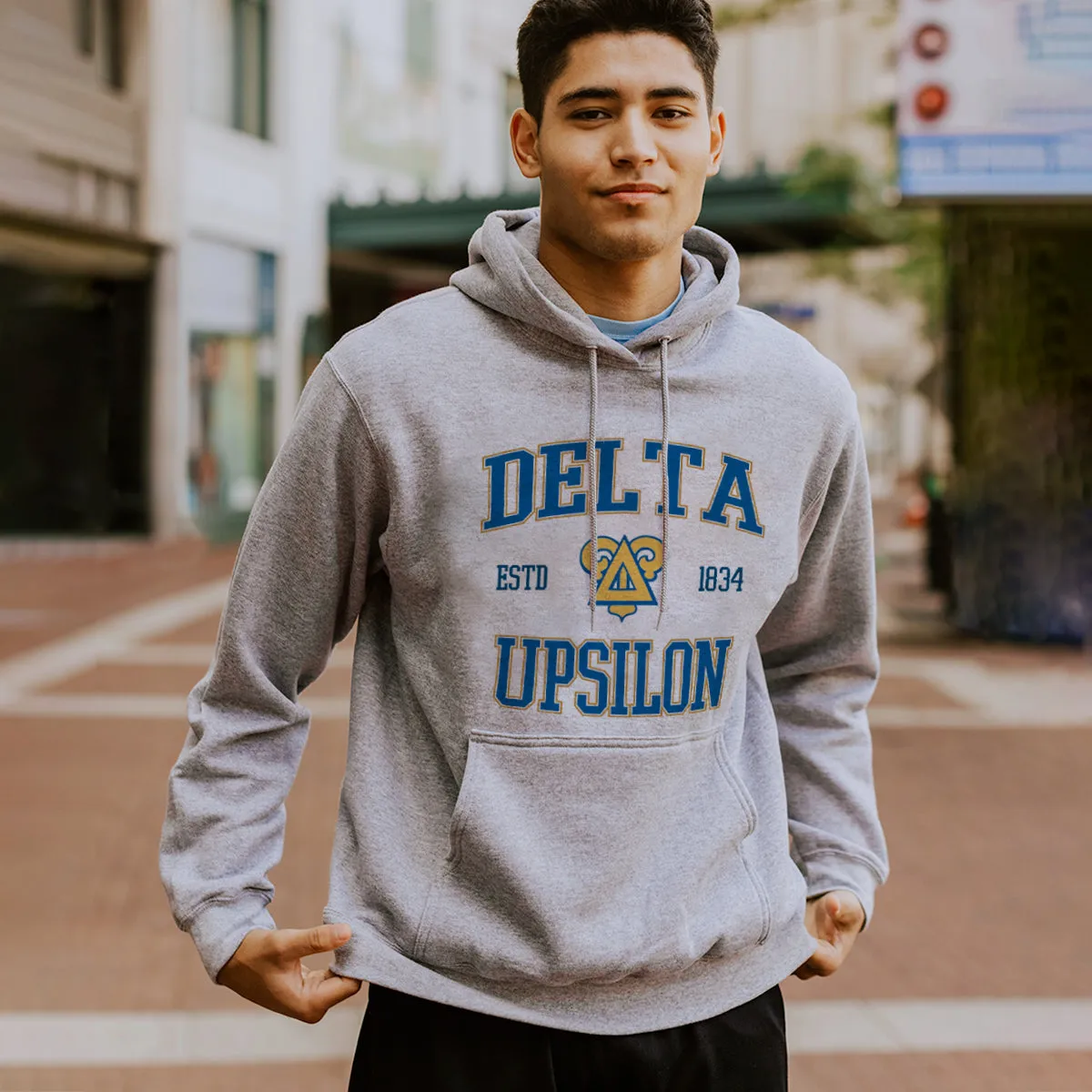 Delta Upsilon Classic Crest Hoodie