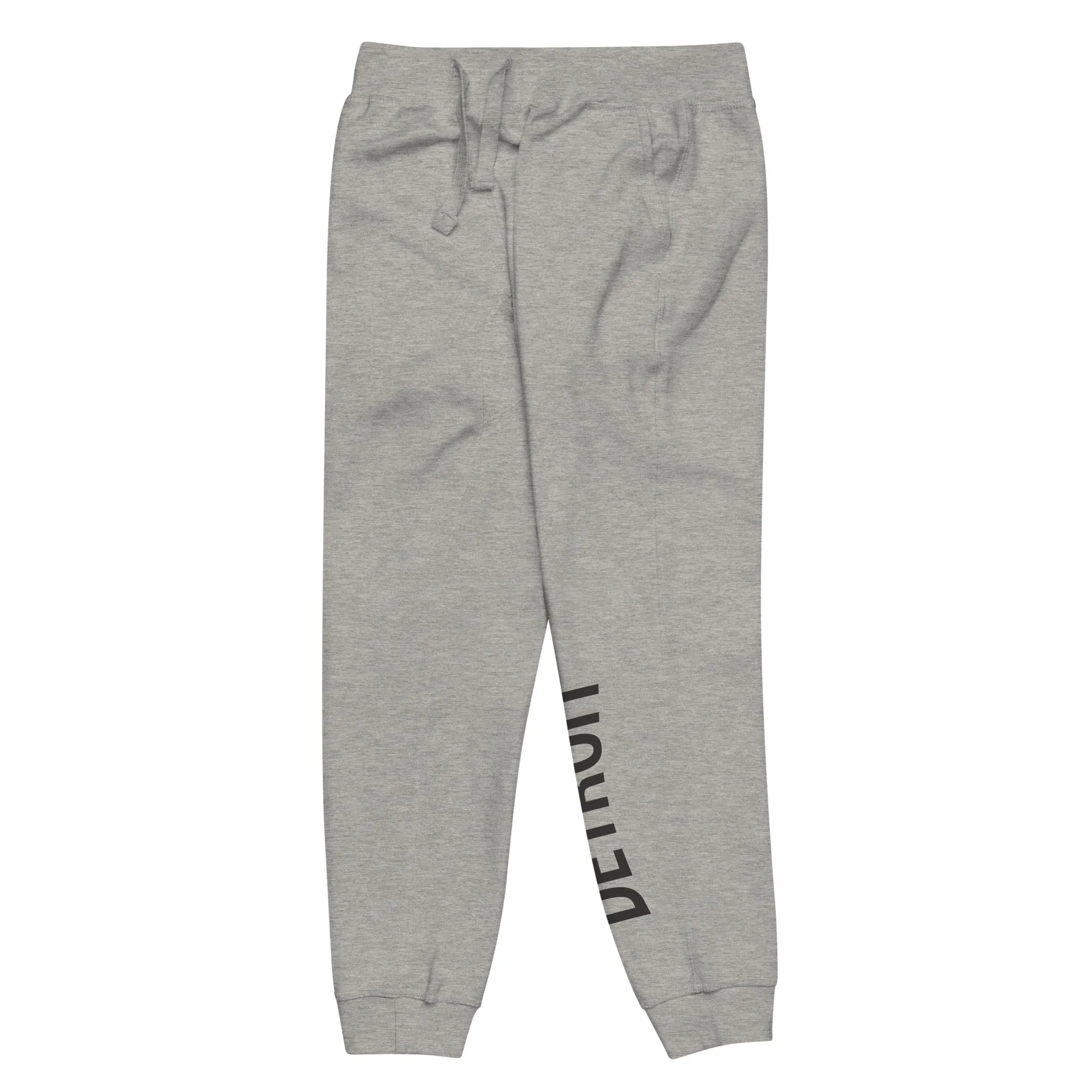 Detroit Champ Premium Unisex Fleece Sweatpants - Athletic Gray / Black