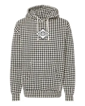 DEYEMOND Stitched Houndstooth Hoodie