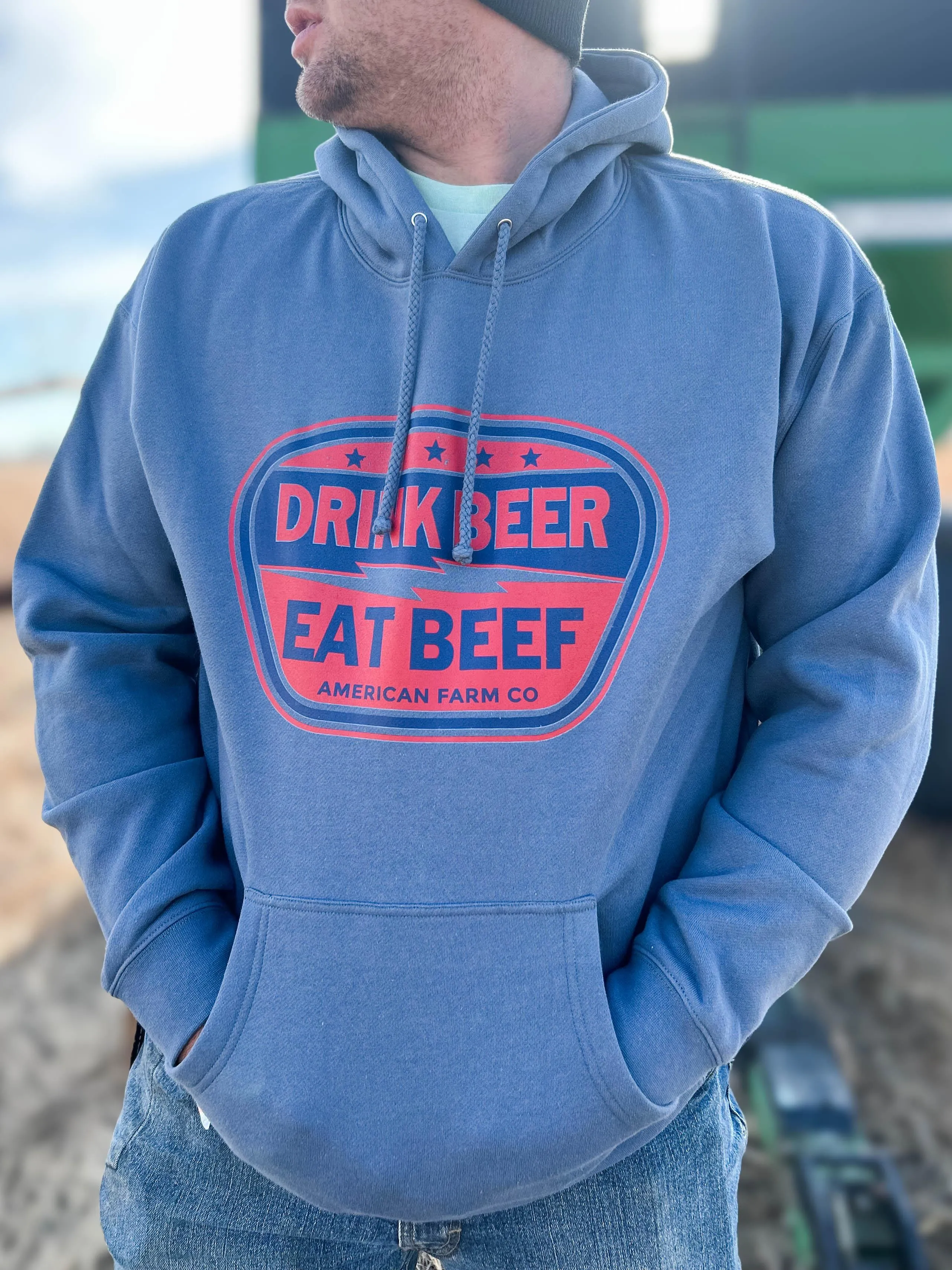 Drink Beer, Eat Beef Hoodie