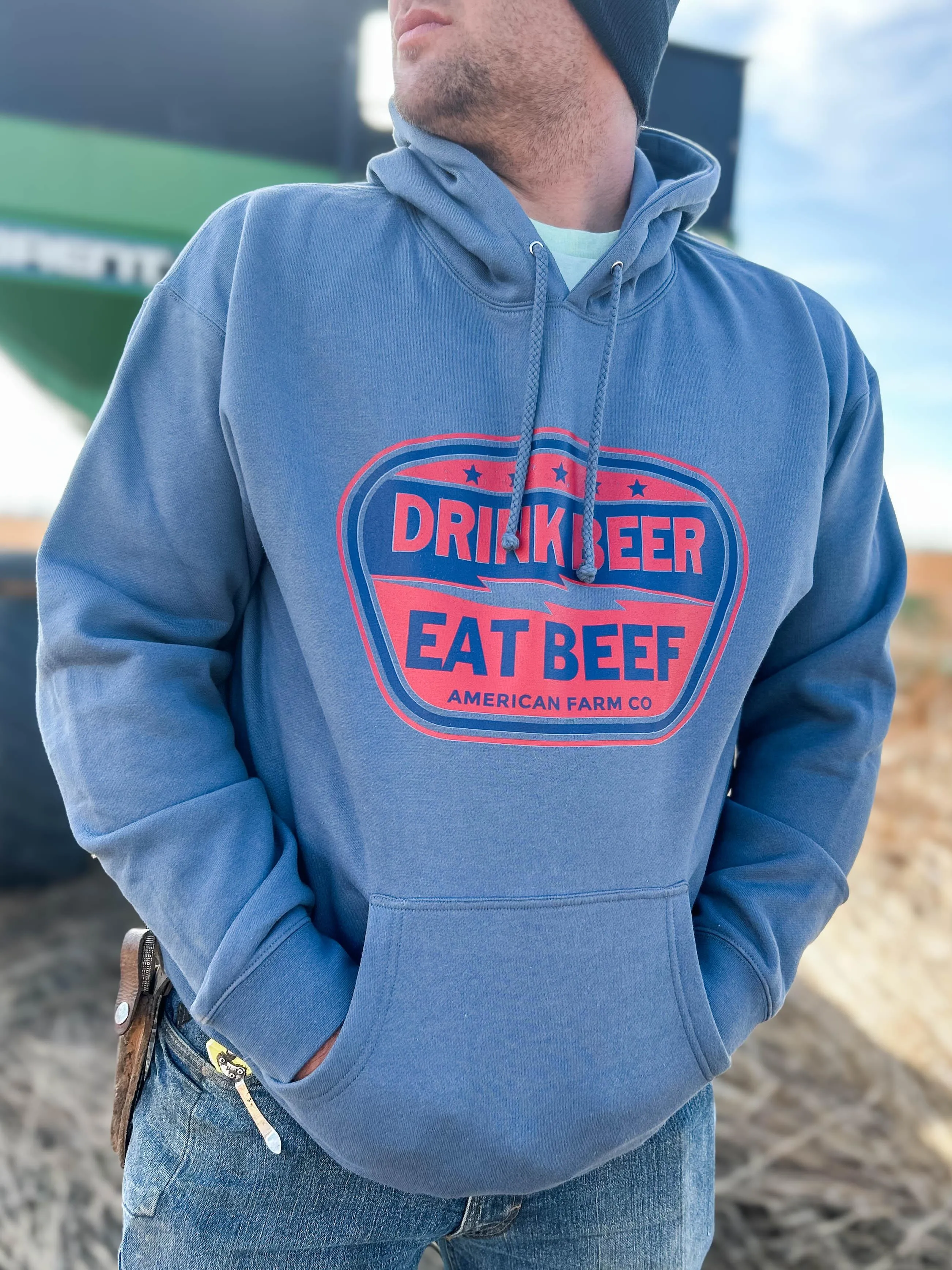 Drink Beer, Eat Beef Hoodie