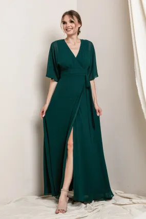 Eden Wrap Maxi Gown