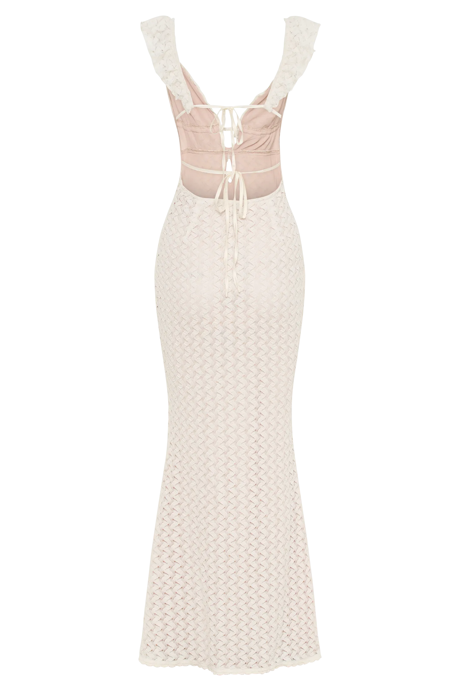 Ezra Lace Maxi Dress - Ivory