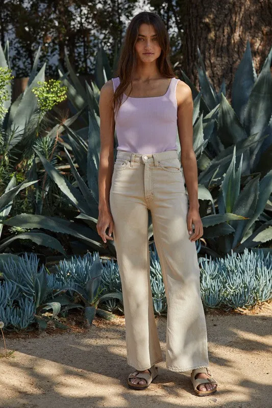 Fair And Square Bodysuit in Dusty Lavender