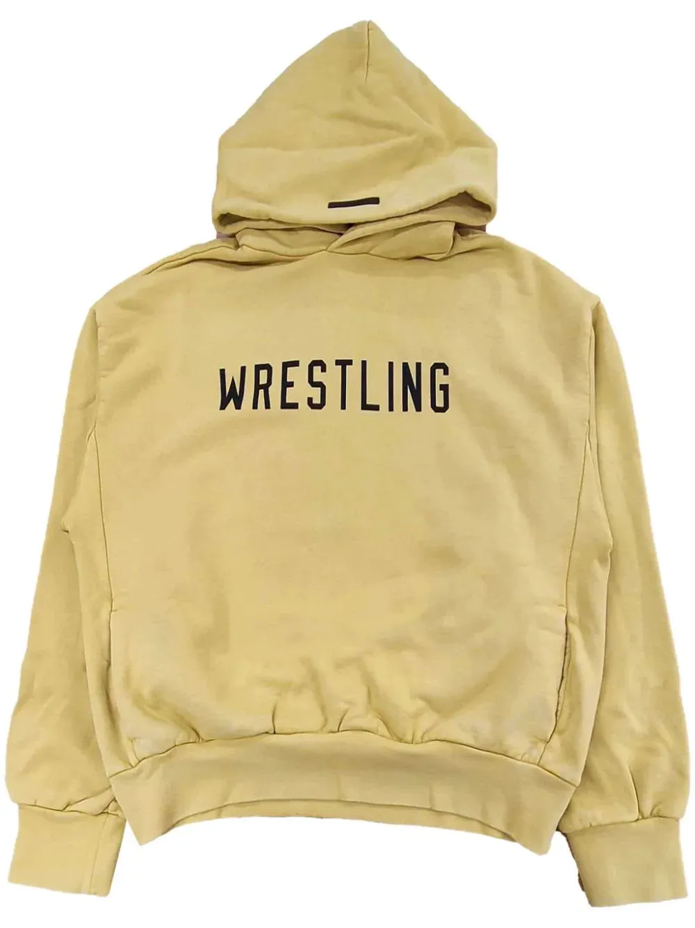 Fear of God Essentials Heavy Fleece Vintage Shrunken Hoodie in Amber